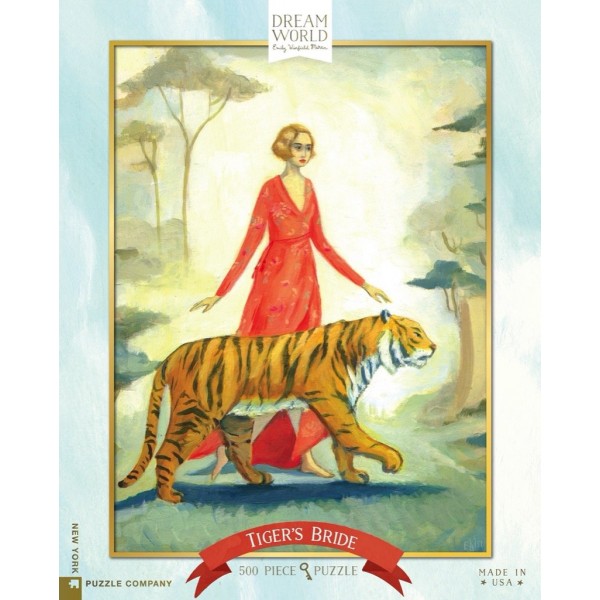 Dream World,  Kobieta z tygrysem (500el.) - Sklep Art Puzzle